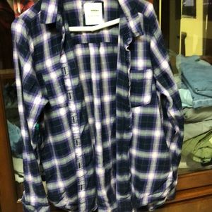 Button down flannel shirt